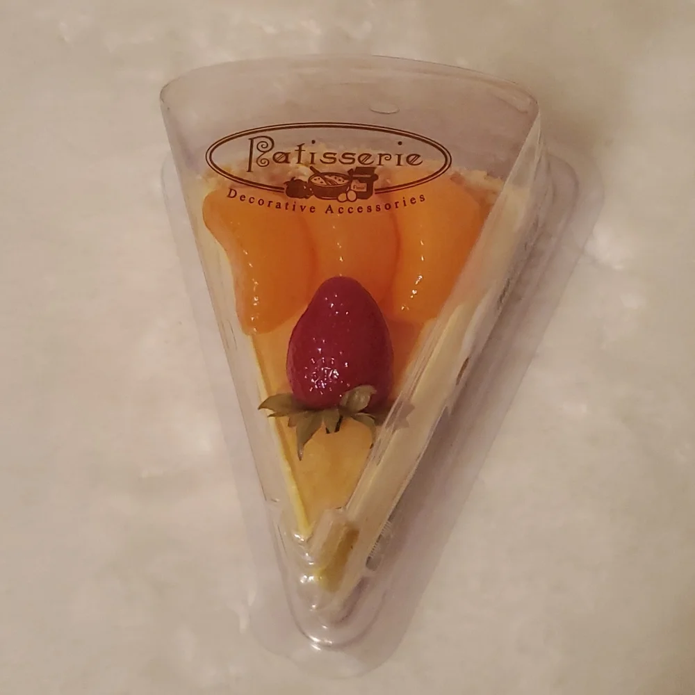 Faux Cheesecake slice for display